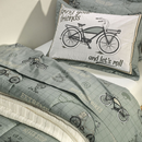 Jogo de Colcha Karsten Bike 100% Algodão 180 x 260cm 1523g/m² Solteiro Verde