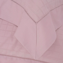 Jogo de Cama Cetim Damask Square 300 Fios 100% Algodão Queen Cor Rosa