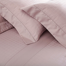 Jogo de Cama Cetim Damask Square 300 Fios 100% Algodão Queen Cor Rosa