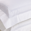 Jogo de Cama Trussardi Florim 100% Algodão 240 x 280cm Queen Branco