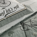 Jogo de Colcha Karsten Bike 100% Algodão 180 x 260cm 1523g/m² Solteiro Verde