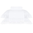 JOGO DE CAMA SUPER KING CAPRI BRANCO C/RENDA BRANCA 2,80X2,80CM