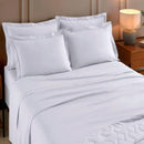 Jogo de Cama Reffinata Buettner 100% Algodão Percal 200 Fios Casal Branco