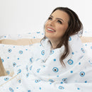 Jogo de lençol 200 Fios  4 peças Estampado - Energia Boa