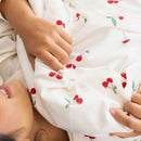 Jogo de lençol 200 Fios  4 peças Estampado Off White - Cereja