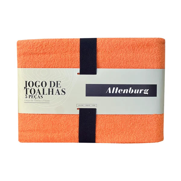Jogo de Toalhas 5 peças Altenburg Tóquio (2 Banho, 2 Rosto, 1 Piso)