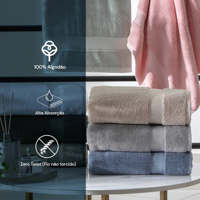 Toalha Banho Super Soft Zero Twist Corttex 1,40m x 70cm
