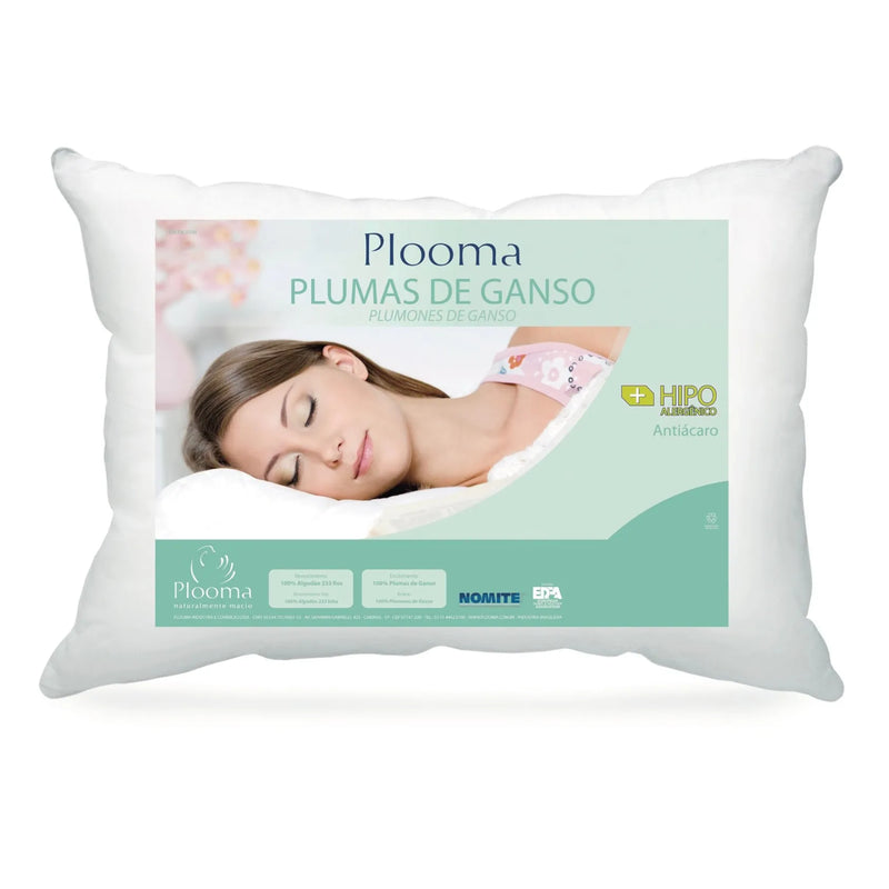 Travesseiro 100% Plumas de Ganso Plooma 233 Fios