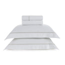 Jogo de Colcha Trussardi Vitalle Queen 3 Peças 100% Algodão Branco e Rose 2,60x2,80m