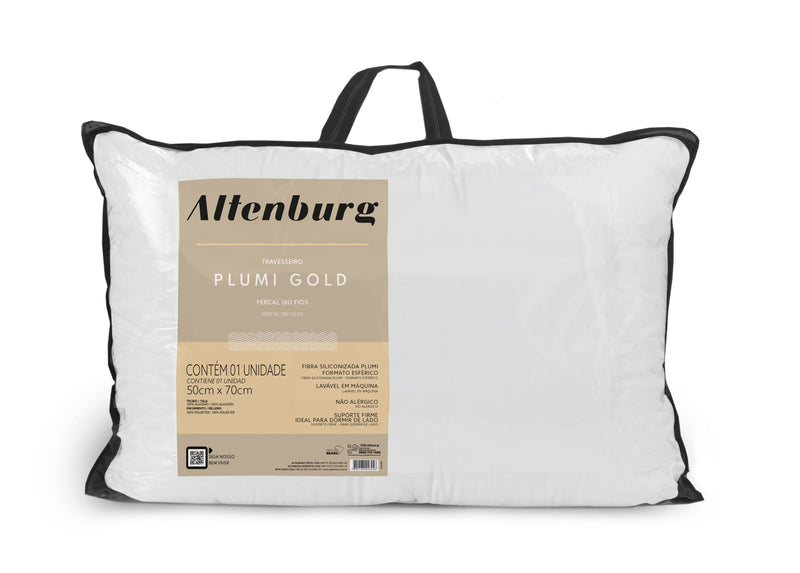 Travesseiro Plumi Gold 180 Fios Altenburg 50cm X 70cm