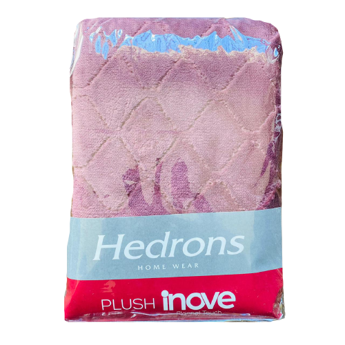 Porta Travesseiro Plush Hedrons Inove Flannel Touch 55cm x 80cm